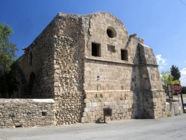 Eski kale Kolosi yakınındaki Limassol, Kıbrıs