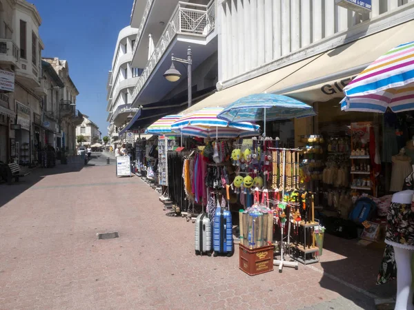 Passagem Com Lojas Limassol Chipre — Fotografia de Stock