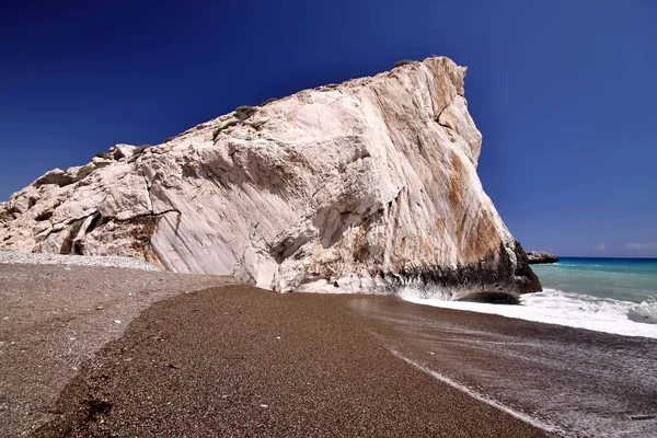 Kamienie Plaży Aphrodite Cypr — Zdjęcie stockowe