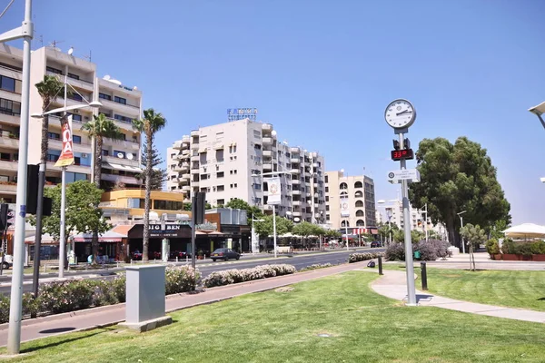 Limassol Tengerparti Körút Dél Körüli Hőségtől Ciprus — Stock Fotó