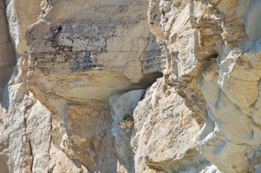 kireçtaşı kayalıklarla yarımadanın Akrotiri, Kıbrıs