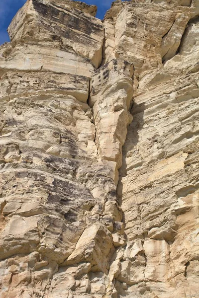 Acantilados Piedra Caliza Península Akrotiri Chipre — Foto de Stock