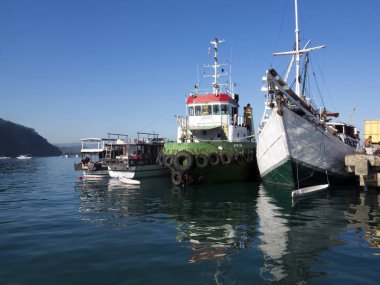 Balıkçı tekneleri harbor, Labuan Bayo, Endonezya