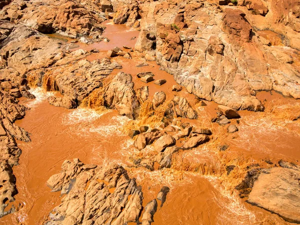 Lecho Rocoso Del Río Betsiboka Después Fuertes Lluvias Norte Madagascar — Foto de Stock
