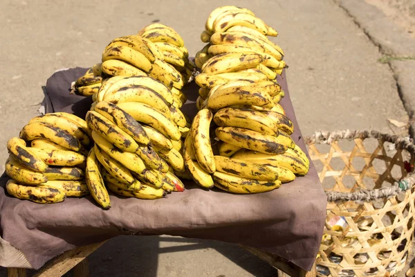 Bananas Para Venda Antananarivo Madagascar — Fotografia de Stock