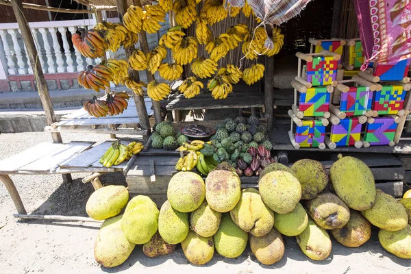 Fruta Mercado Imagen Habitual Madagascar — Foto de Stock