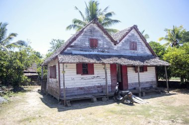  Madagaskar kırsal, Madagaskar üzerinde basit kulübe