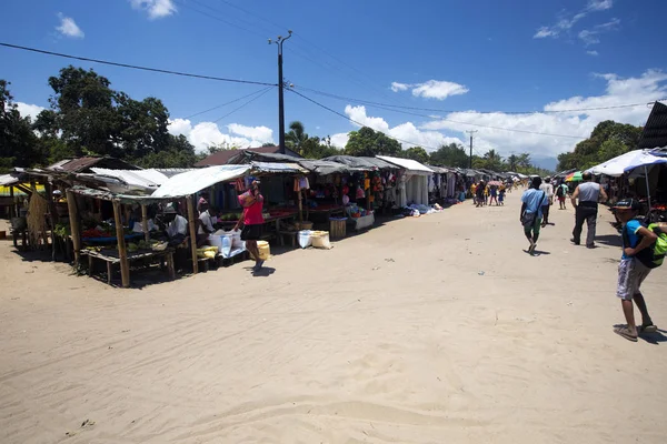 Calle Principal Maroantsetra Madagascar — Foto de Stock