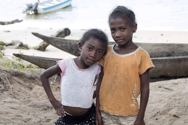 Tradizionale Frantumazione Alimentare Malta Legno Madagascar — Foto Stock