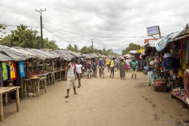  büyük pazarı, Maroantsetra, Madagaskar,  
