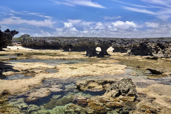 ほとんど月面の風景 Amoronia オレンジ湾 インド洋 マダガスカルの北 — ストック写真