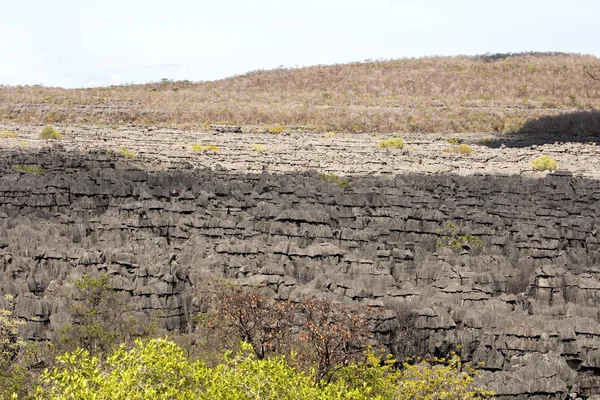 Las Formaciones Rocosas Piedra Caliza Ankaran Ven Como Otro Planeta — Foto de Stock