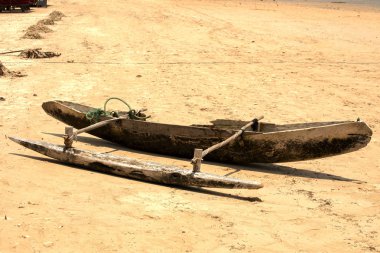 Geleneksel tekne bir ağaç gövde, Nosi olmak, Madagaskar oyulmuş,