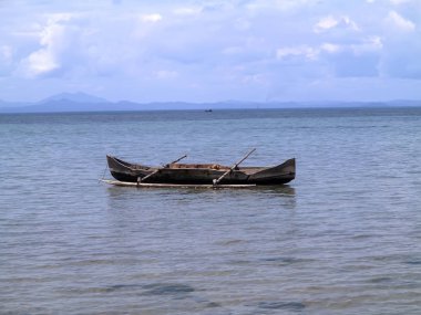 Geleneksel tekne bir ağaç gövde, Nosi olmak, Madagaskar oyulmuş,