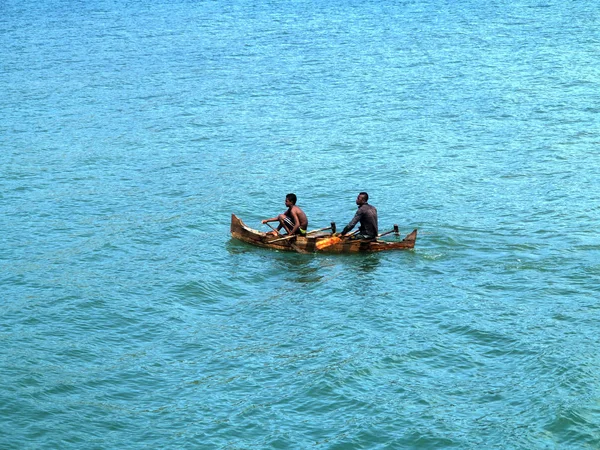 Kleine Vissersboten Baai Van Ankify Ankify Madagaskar — Stockfoto