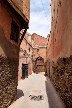 güzel korunmuş eski Kasbah, Fas