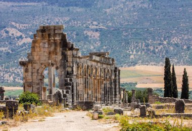Volubilis - kalıntıları Roma İmparatorluğu, Fas çağından tarihi şehrin