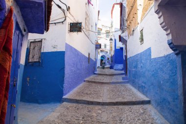 Büyüleyici mavi alley,: Chefchaouen, Morocco