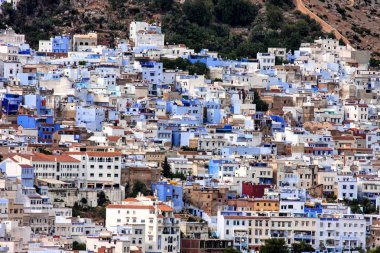 Camii: Chefchaouen, Morocco önünde parlak renkli kare