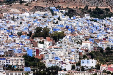 Camii: Chefchaouen, Morocco önünde parlak renkli kare