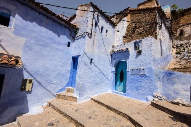 Büyüleyici sokak,: Chefchaouen, Morocco