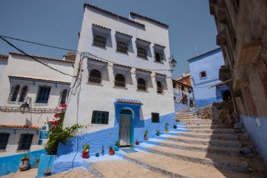 Büyüleyici sokak,: Chefchaouen, Morocco