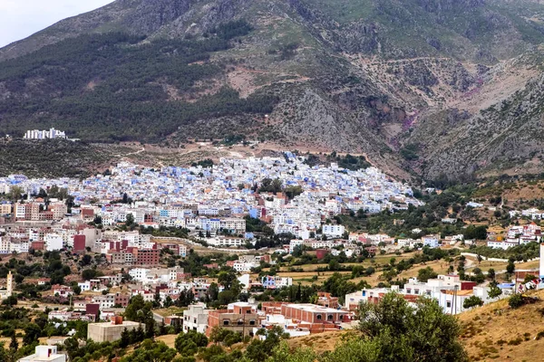 Camii: Chefchaouen, Morocco önünde parlak renkli kare