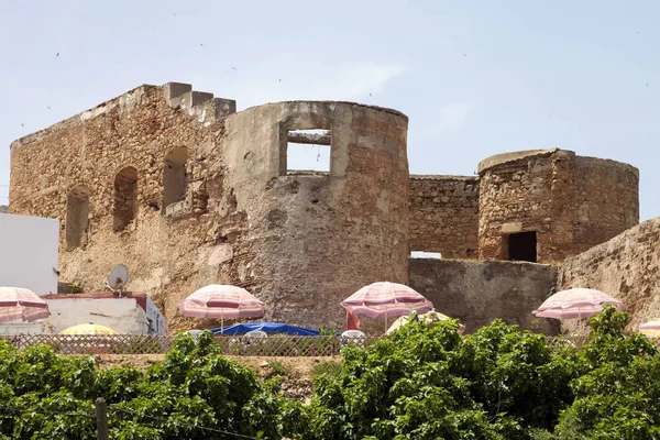 Стіни Медіна Asilah Півночі Марокко — стокове фото