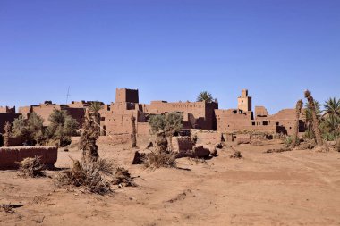 Harabeleri Kasbah yakınındaki Dar Paru Fas.