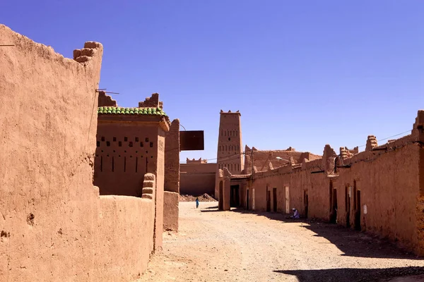 Paredes Altas Kasbah Marrocos — Fotografia de Stock