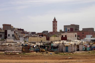 Konut yoksulların - saman içinde belgili tanımlık geçmiş Camii, Asilah, Fas 