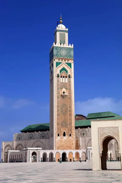 Bela Mesquita Hassan Segundo Casablanca Marrocos — Fotografia de Stock