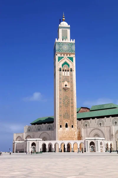 Bela Mesquita Hassan Segundo Casablanca Marrocos — Fotografia de Stock