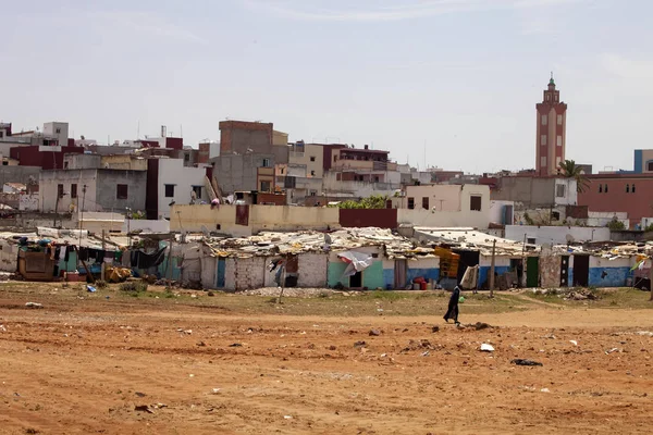 Konut yoksulların - saman içinde belgili tanımlık geçmiş Camii, Asilah, Fas 