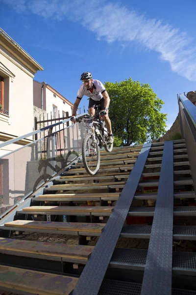 Jihlava, Çek Cumhuriyeti - Mayıs 22st 2016 Şampiyonası Cr 24 Mtb Jihlava Bisiklete binme. Mayıs 22st 2016 Jihlava Çek Cumhuriyeti