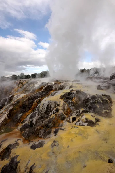 Vulkanische Hänge Rotorua Neuseeland Nordinsel — Stockfoto