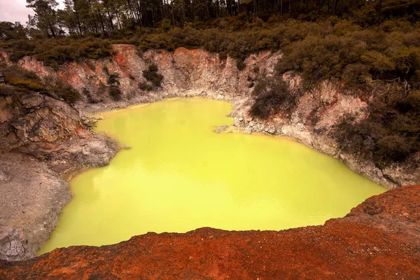 Devils Bath Rotorua Nueva Zelanda Isla Norte — Foto de Stock