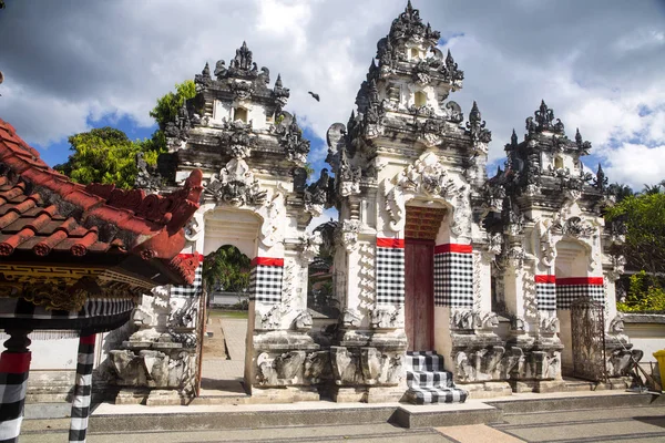 Feestelijk Versierd Hindoe Tempel Pura Ped Nusa Penida Bali Indonesië — Stockfoto