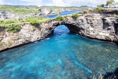 Tamirhane deniz kenarı, Nusa Penida, Endonezya