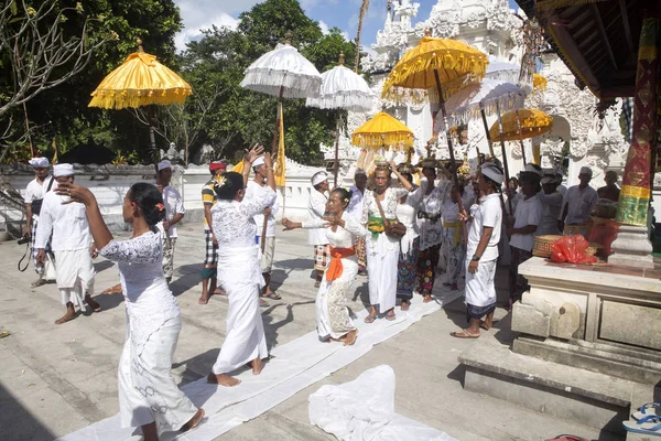 Hinduistische Zeremonie Nusa Penida Indonesien — Stockfoto