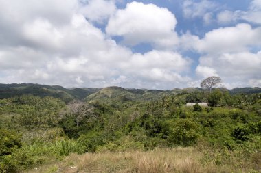 dağlık manzara Nusa Penida, Endonezya
