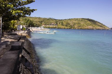  beyaz kumlu plaj, Nusa Penida, Endonezya