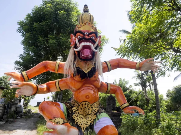 Deniz Tanrısı Heykeli Hindu Törenleri Ped Nusa Penida Endonezya — Stok fotoğraf
