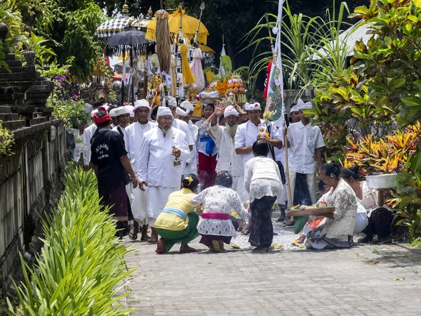 Ceremonia Hindú Ped Nusa Penida Indonesia — Foto de Stock