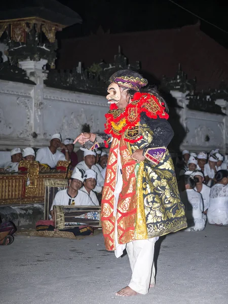 Actuaciones Actores Ceremonias Hindúes Toyopakeh Nusa Penida Indonesia —  Fotos de Stock