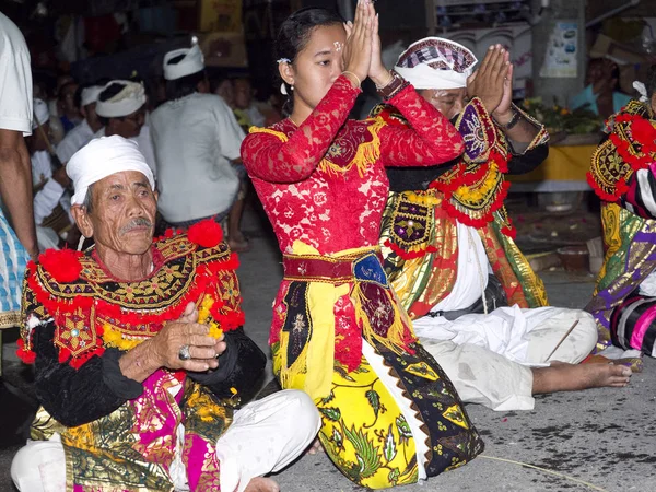 Festliche Kleidung Hinduistischen Zeremonien Toyopakeh Nusa Penida Indonesien — Stockfoto