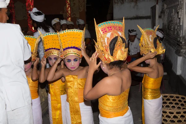 Nusa Penida Prov Bali Indonesien August 2015 Hinduistische Schauspieler Während — Stockfoto