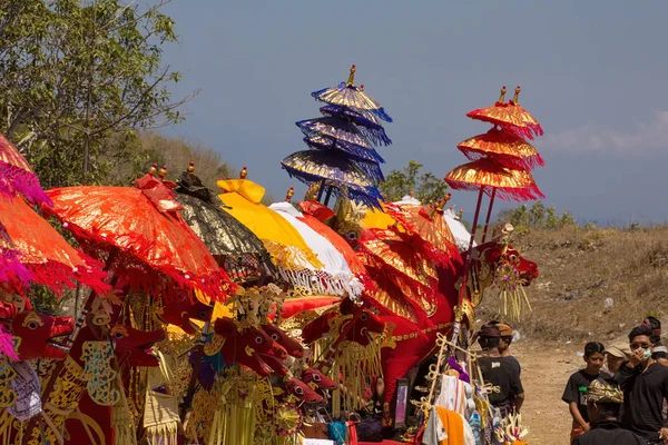 Funeral Hindú Sebuluh Provincia Nusa Penida Bali Indonesia —  Fotos de Stock