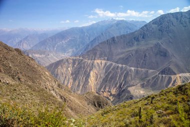 Colca Peru Kanyon etrafında peyzaj