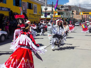 Huaraz, Peru renkli Hint Festivaller